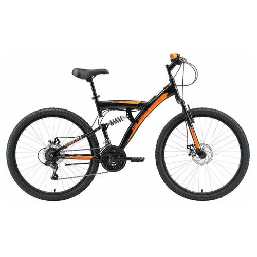 фото Велосипед black one flash fs 26 рама 16" черно-оранжевый 2020-2021 hd00000376