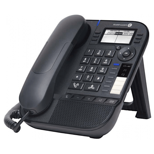 фото Телефон alcatel- lucent ent телефон 8018 deskphone moon grey, noe- sip, 64x128 backlit black white lcd, 6 soft keys, handsfree, wideband comfort handset, 2 gig ethernet ports, usb, poe or power supply, f1f2- holdtransfer paper label. ethernet cable is no alcatel-lucent ent