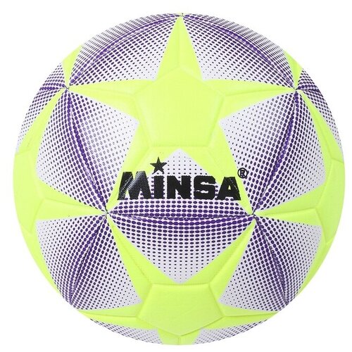 фото Мяч футбольный minsa, 12 панелей, tpu, машинная сшивка, размер 5, 400 г minsa 1684539 .