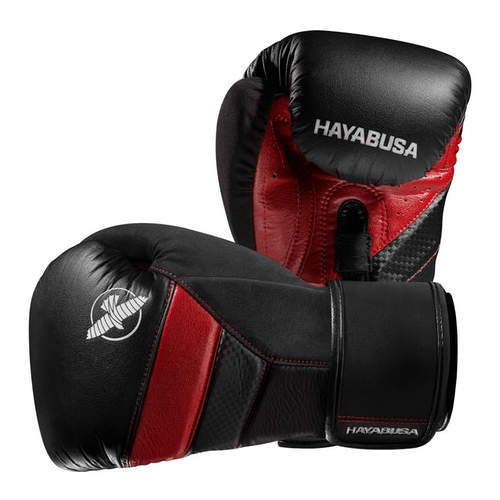 фото Боксерские перчатки hayabusa t3 black/red (10 унций)