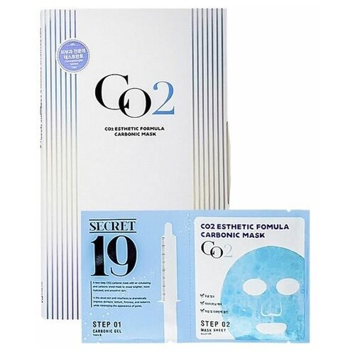 фото Карбокситерапия маска+активатор secret 19 co2 esthetic formula carbonic mask, 1 шт. esthetic house