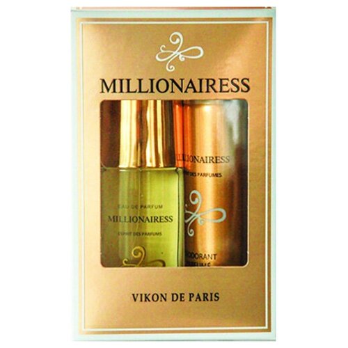 Купить Новая Заря Женский Миллионерша (Millionairess) Набор: парфюмированная вода 50мл, дезодорант 75мл