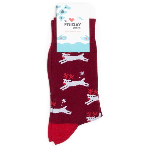 фото Новогодние носки st. friday socks с оленями 34-37