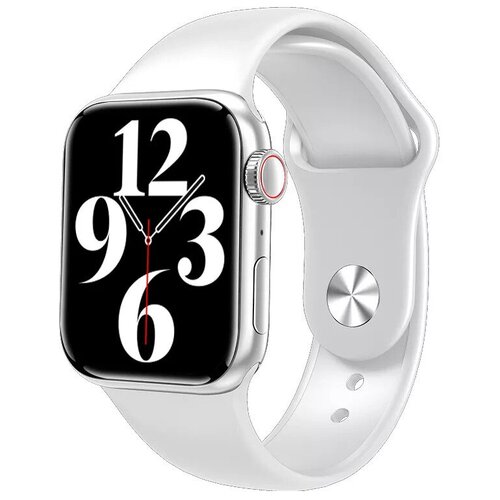 фото Смарт часы м16 plus 38 мм наручные мужские женские умные часы фитнес браслет белый smart watch