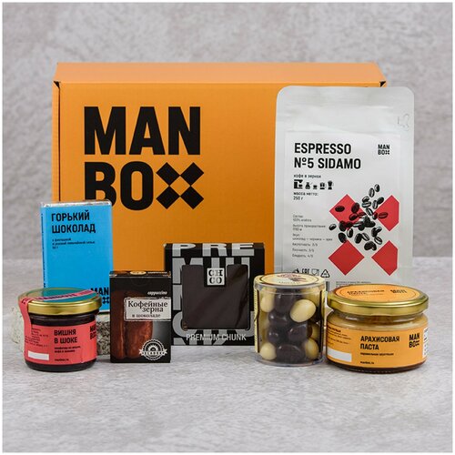 фото Подарочный набор коробка кофе manbox