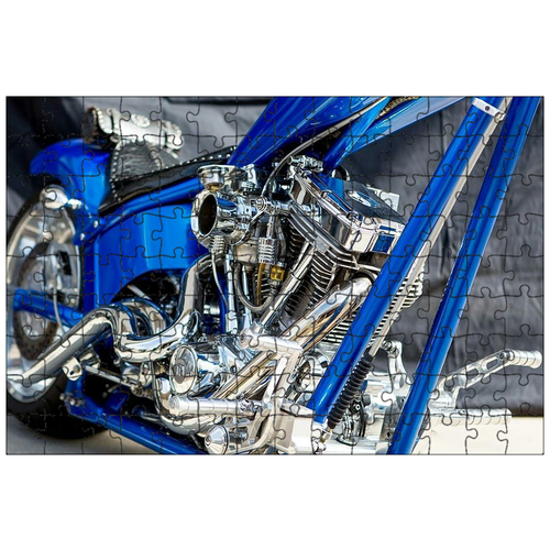 фото Магнитный пазл 27x18см."мотоцикл, мотор, велосипед" на холодильник lotsprints