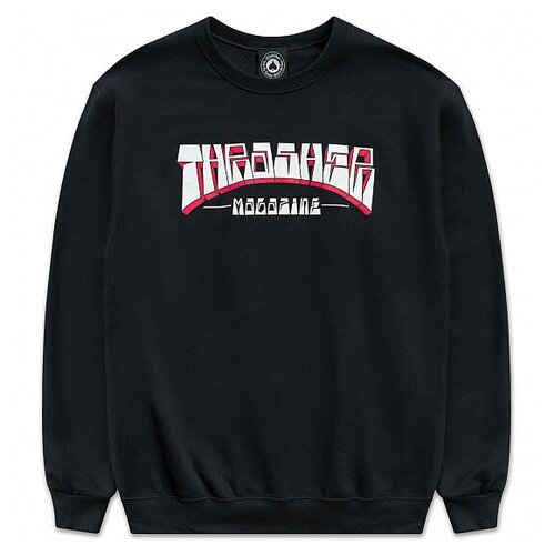 фото Толстовка thrasher firme logo crew 2022 black