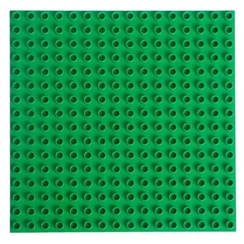 фото Пластина основание для конструктора 25,5 х 25,5, цвет зеленый сималенд