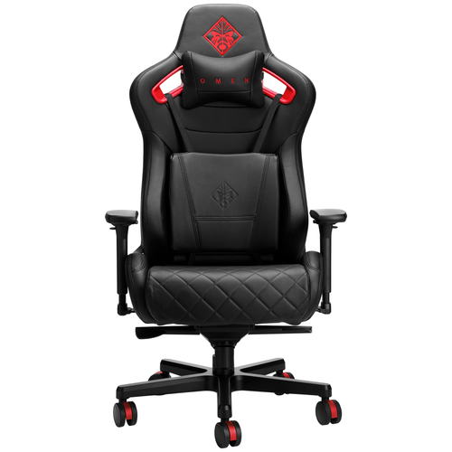 фото Компьютерное кресло hp omen citadel игровое, обивка: искусственная кожа, цвет: черный/красный