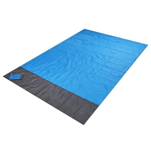 фото Водонепроницаемый пляжный коврик/ коврик для пикника 200*210 см (синий) family shop