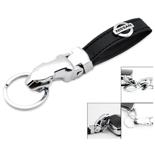 фото Брелок для ключей ниссан / брелок на ключи nissan / брелок кожаный автомобильный / брелок из кожи для ключей nissan auto