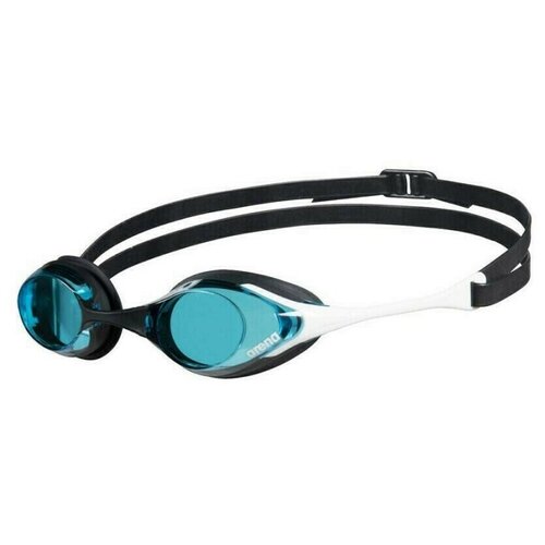 фото Очки для плавания arena cobra swipe , арт.004195100, голубые линзы, смен.перен., черн-бел опр