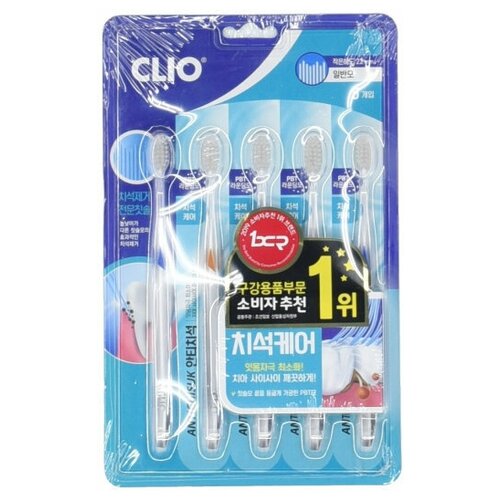 фото Clio antichisuk new mlr набор зубных щеток с двухуровневой щетиной, 4шт