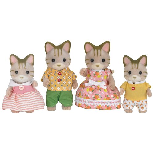 фото Sylvanian families набор "семья полосатых кошек" 5180