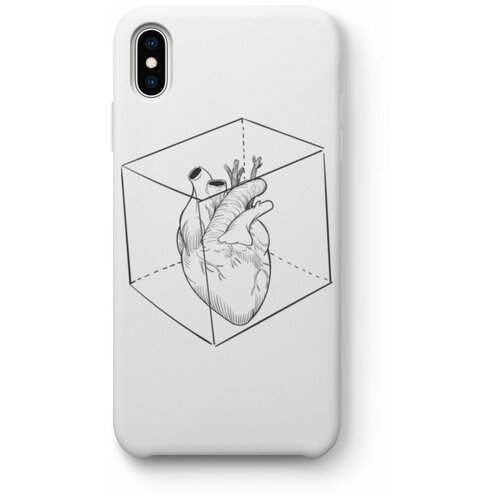 фото Чехол для iphone xs max "heart in the cage", белый black pack