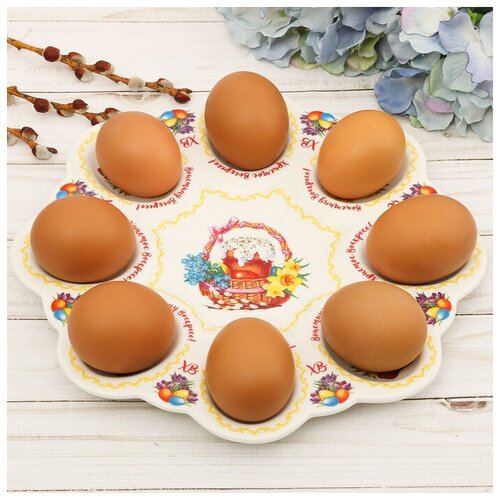 фото Подставка керамическая на 8 яиц «цыплята» mikimarket
