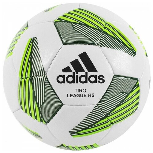фото Мяч футбольный adidas tiro match league hs арт. fs0368 р.5 сертификат ims, тпу, 32 пан руч. сш, бут. кам бело-зеленый
