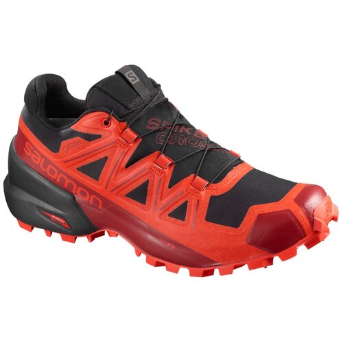 фото Кроссовки salomon spikecross 5 gtx размер 11 / 29, black/racing red/red dahlia