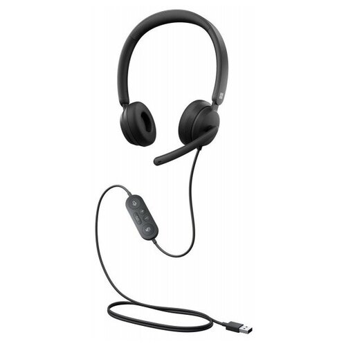 фото Наушники с микрофоном microsoft modern usb headset for business черный (6ig-00010) no brand