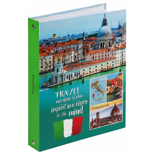 фото Тетрадь со сменным блоком на кольцах а5, 80 листов, путешествия, "венецианские виды". проф-пресс