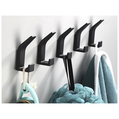 фото Крючки двойные черные для ванной 2-шт. bathpremium