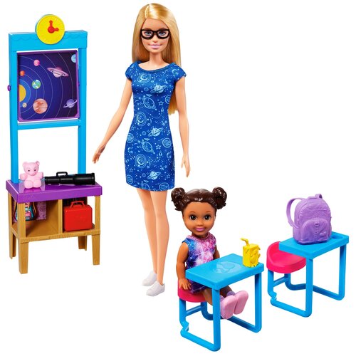фото Barbie набор учитель космонавтики 2 куклы + аксессуары, gtw34