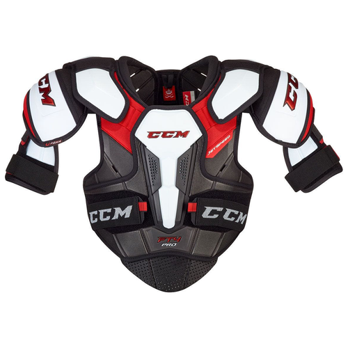 фото Защита спины ccm jetspeed ft4 pro shoulder pads sr, р. l, черный/белый/красный