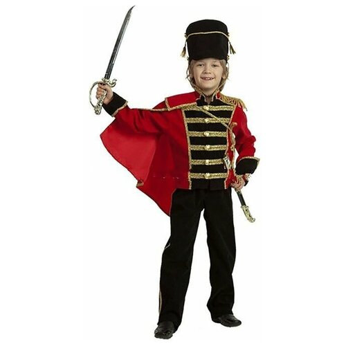 фото Детский карнавальный костюм «гусар», бархат, размер 32, 122 см qwen