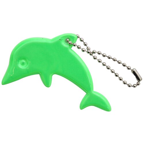 фото Светоотражающая подвеска 'дельфин', 7 см, упак./2 шт. (зеленый) айрис