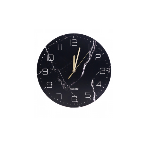 фото Часы настенные миленд интерьерные чёрный мрамор miland
