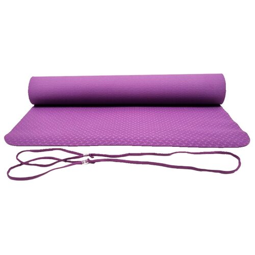 фото Коврик для йоги 183х61х0,4, фиолетовый insport