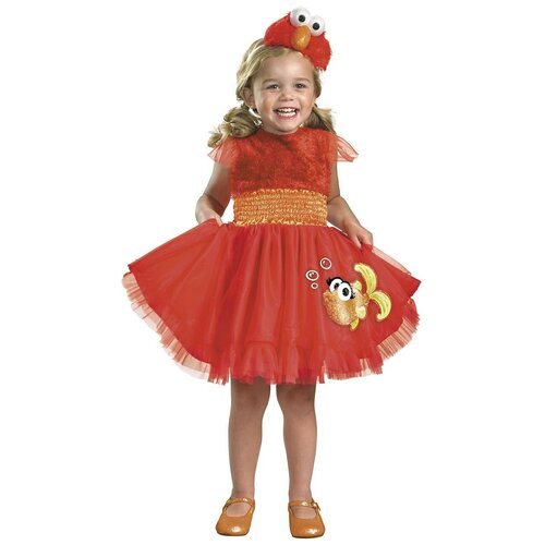 фото Костюм элмо с улицы сезам в платье детский, l (4-6 лет) disguise