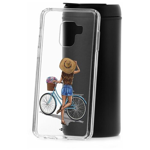 фото Чехол на samsung galaxy a8 2018 (a530) kruche print велосипедная прогулка / чехол для samsung / чехол с рисунком / чехол с принтом / чехол для самсунг / чехол для самсунг / бампер на гелакси / чехол накладка для гэлэкси / противоударная накладка для samsung galaxy / защита для galaxy / защита на samsung / cиликоновый чехол для samaung galaxy / пластиковый чехол на самсунг / защитный чехол для самсунг / чехольчик / защита телефона / ударопрочный чехол / галакси кruче