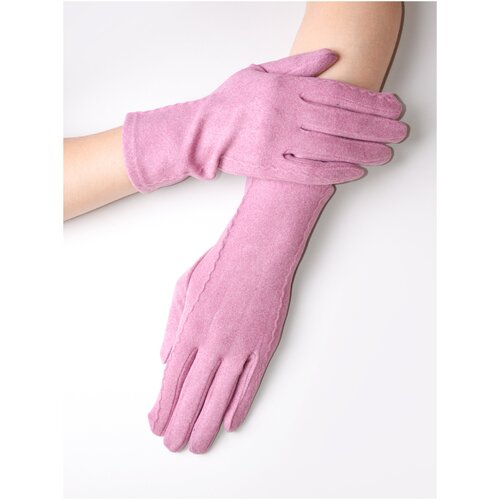 фото Перчатки трикотажные демисезонные touch frimis, цвет: розовый