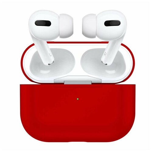 фото Силиконовый чехол для airpods pro красный wow-device