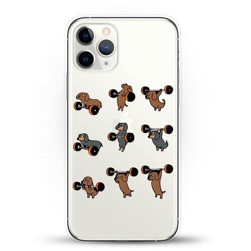 фото Силиконовый чехол спортивные таксы на apple iphone 11 pro andy & paul