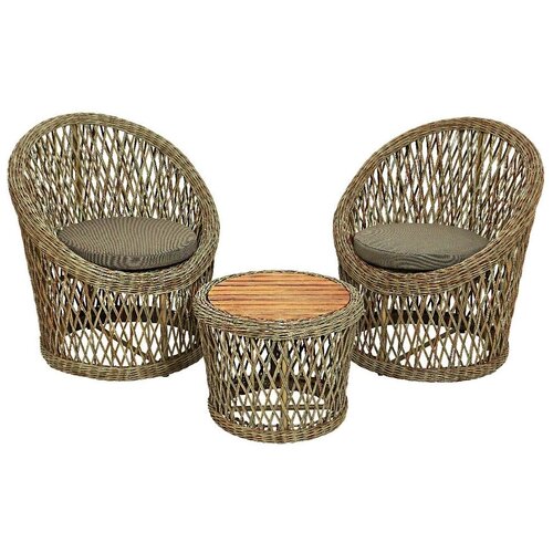 фото Kaemingk комплект плетёной мебели марокко: 2 кресла + 1 столик 840515