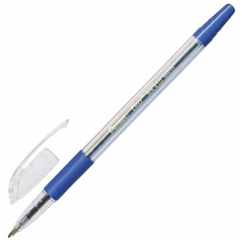 фото Ручка шариковая pentel масляная tko, узел 1 мм, линия 0,35 мм, резиновый упор, синяя (bk410-cn)