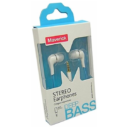 фото Наушники maverick deep bass r186 white