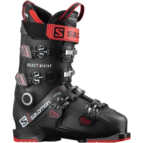 фото Горнолыжные ботинки salomon select 100, 10 / 28, black/belluga/goji berry