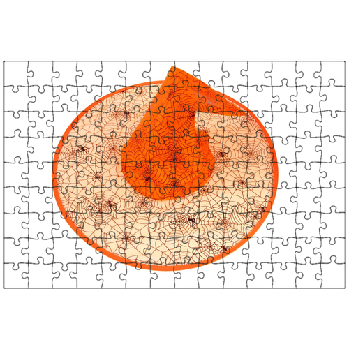 фото Магнитный пазл 27x18см."причудливый, шапка, декоративный" на холодильник lotsprints
