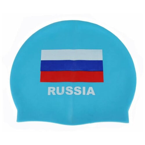 фото E29429-2 шапочка для плавания силиконовая одноцветная (голубой) smart athletics