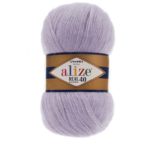 фото Набор для вышивания alize ang.real.40.257 пряжа ализе angora real 40 цв.257 лаванда