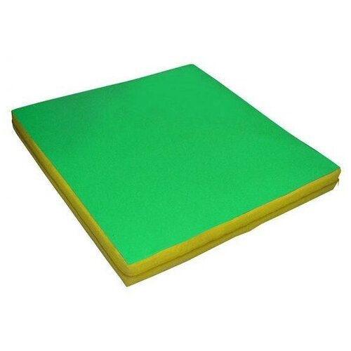 фото Мат гимнастический 1х0.5 м, желто-зеленый. китай
