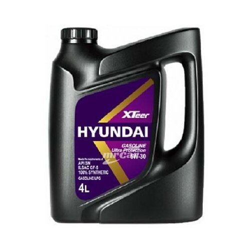 фото Hyundai-kia 1041002 масло моторное синтетическое xteer gasoline ultra protection sn/gf-5 5w30 4l hyundai/kia
