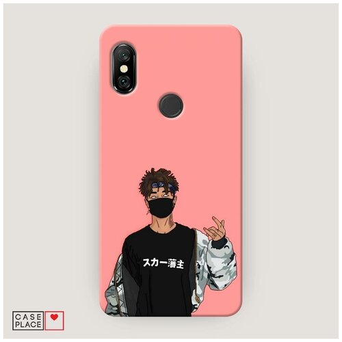 фото Чехол пластиковый xiaomi redmi note 6 pro в маске 2 case place