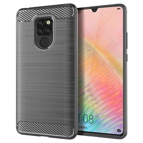 фото Чехол для huawei mate 20x цвет gray (серый), серия carbon от caseport