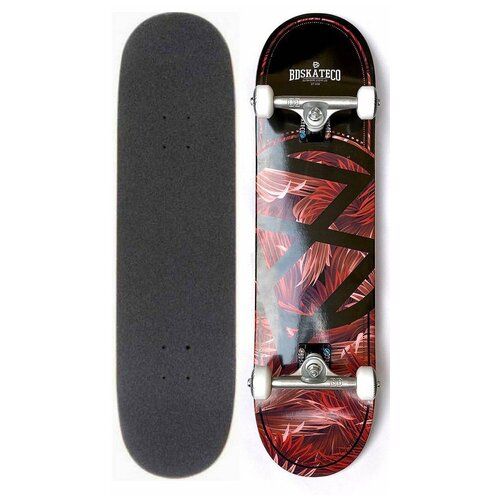 фото Скейтборд для трюков профессиональный bd complete leave red -8 x 31.75 bd skate co