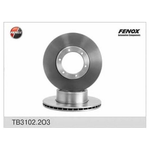 фото Диск тормозной передний для а/м газ-3302 104мм fenox tb 3102.2 o3 1 шт. fenox tb3102.2 o3 fenox арт. tb3102.2 o3