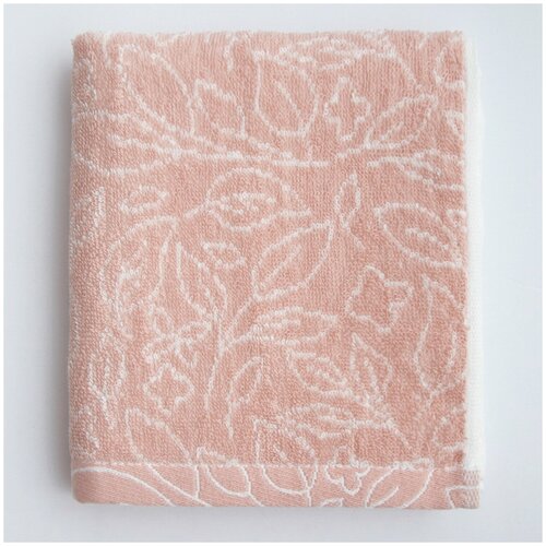 фото Полотенце банное, купальное для лица, рук amaro home махровое 33*72 розовый